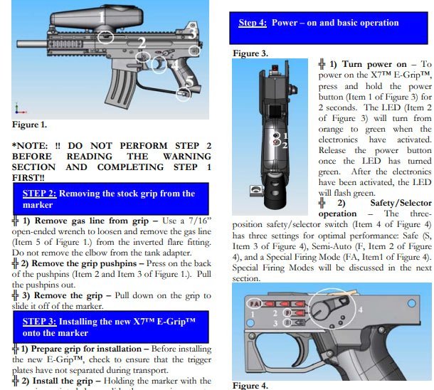 Tippmann X7 E-Grip v1 Manual - TippmannParts