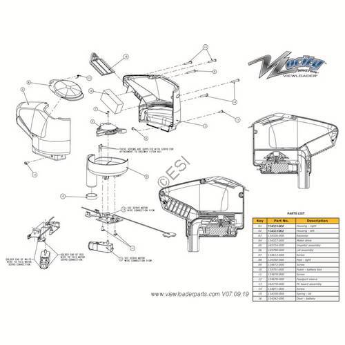 ViewLoader Vlocity Hopper  - Black Diagram - TippmannParts