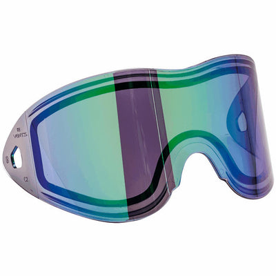 Empire Dual Pane No Fog Thermal Lens for Vents / Helix Goggles (Green Mirror)