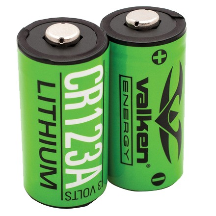 Valken CR123A Lithium Battery - 2 Pack