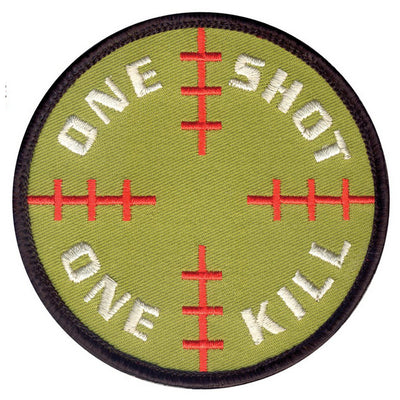 Rothco One Shot One Kill Round Morale Patch