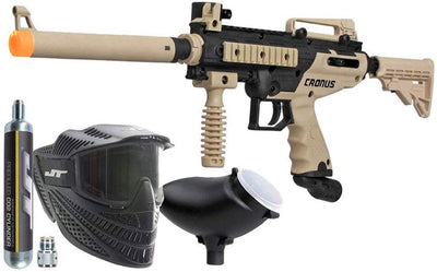 Tippmann Cronus Paintball Gun Tactical Combat Power Pack with Raptor Mask and a 90g Co2