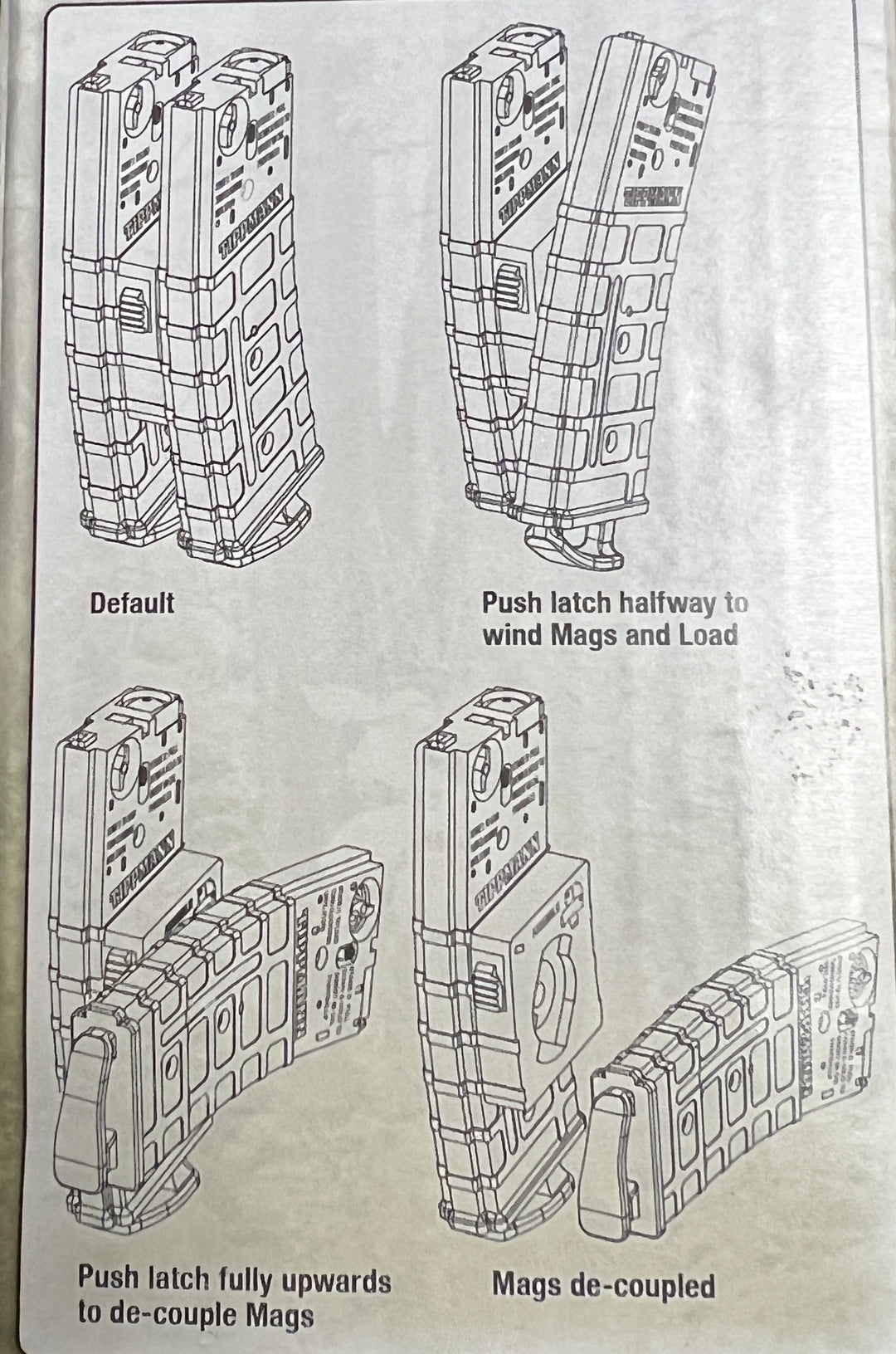 Tippmann Dual 68 Cal Magazines with Coupler (2 pack) - For TMC and Stormer Elite