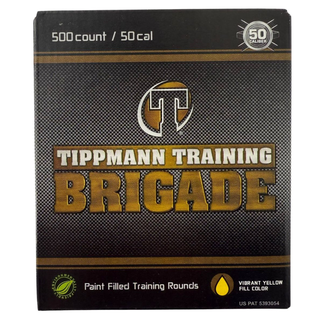 Tippmann Brigade 50Cal Training Paintballs - 500ct Box - Yellow