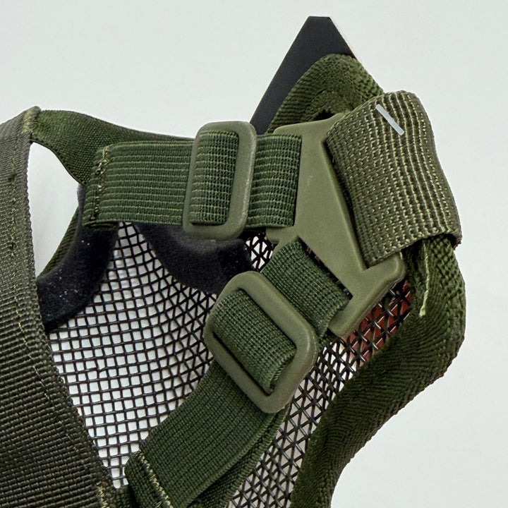 Air Raid Steel Mesh Half Face Mask