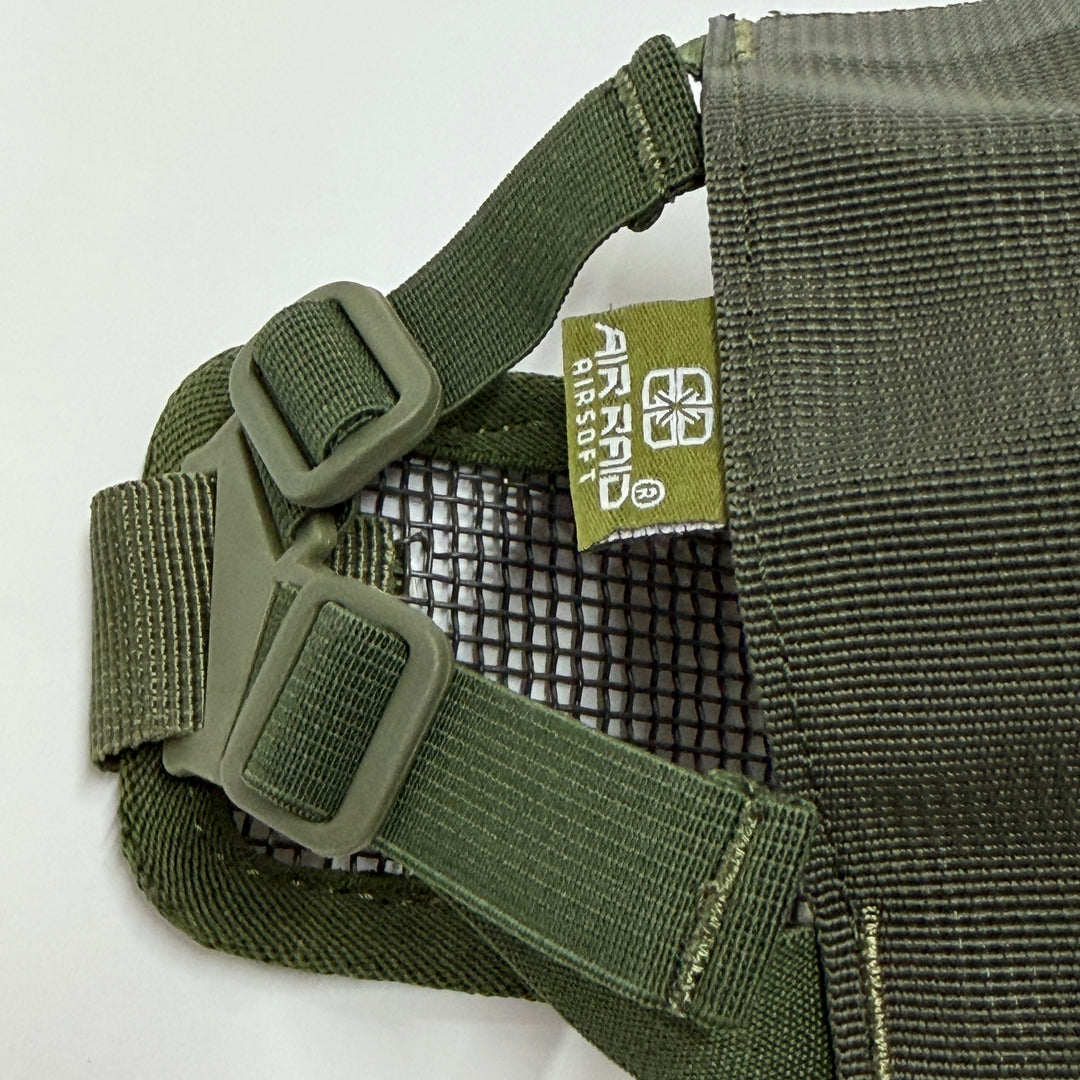 Air Raid Steel Mesh Half Face Mask