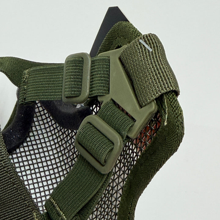 Air Raid Steel Mesh Half Face Mask