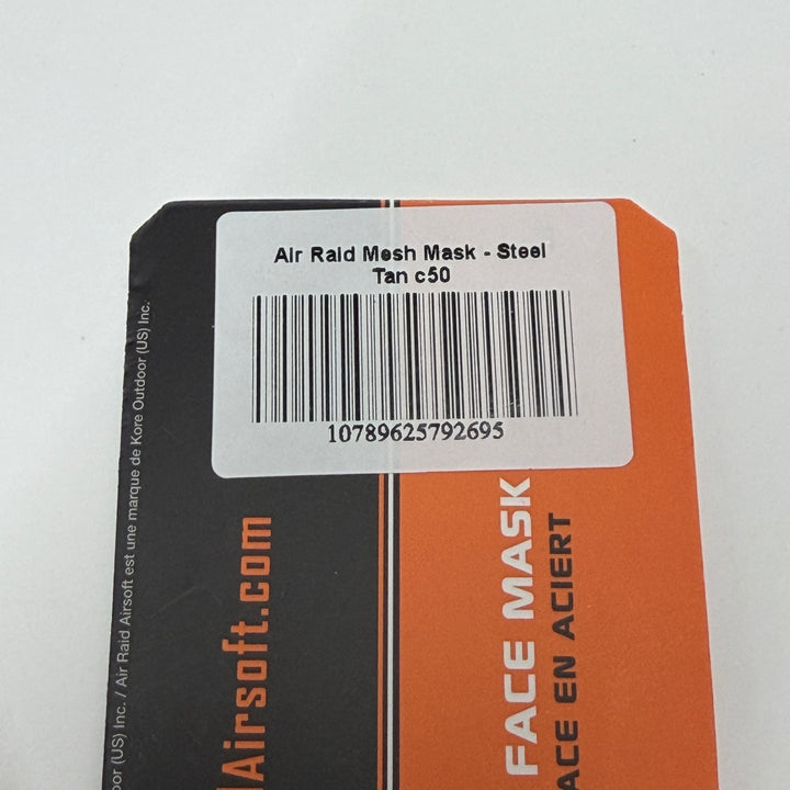 Air Raid Steel Mesh Half Face Mask