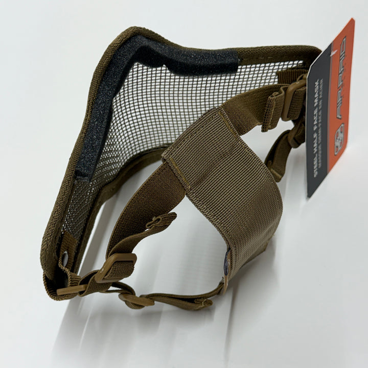 Air Raid Steel Mesh Half Face Mask