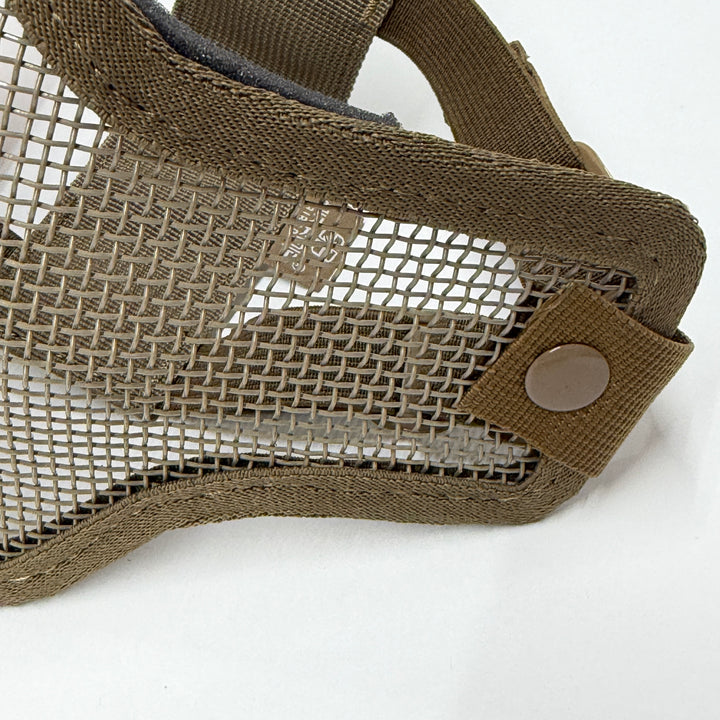 Air Raid Steel Mesh Half Face Mask