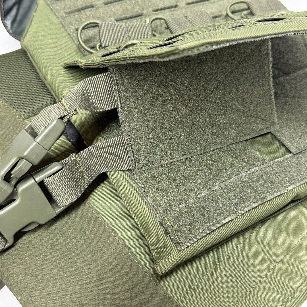 Air Raid Laser Cut MOLLE Plate Carrier with Triple Magazine Pouch