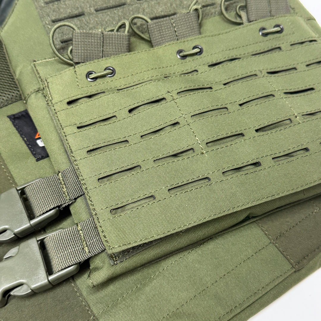 Air Raid Laser Cut MOLLE Plate Carrier with Triple Magazine Pouch