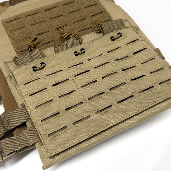 Air Raid Laser Cut MOLLE Plate Carrier with Triple Magazine Pouch