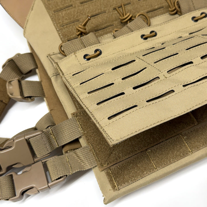 Air Raid Laser Cut MOLLE Plate Carrier with Triple Magazine Pouch