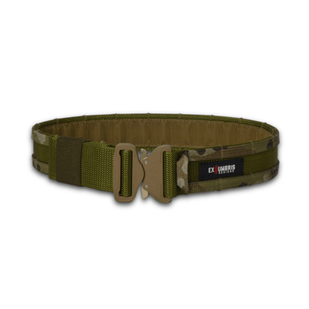2” Assault Belt - MultiCam/OD Green w/Brown Buckle - TippmannParts