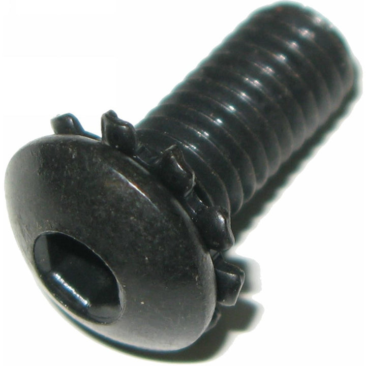 Grip Frame Screw with Washer - Black - Kingman Part #07C