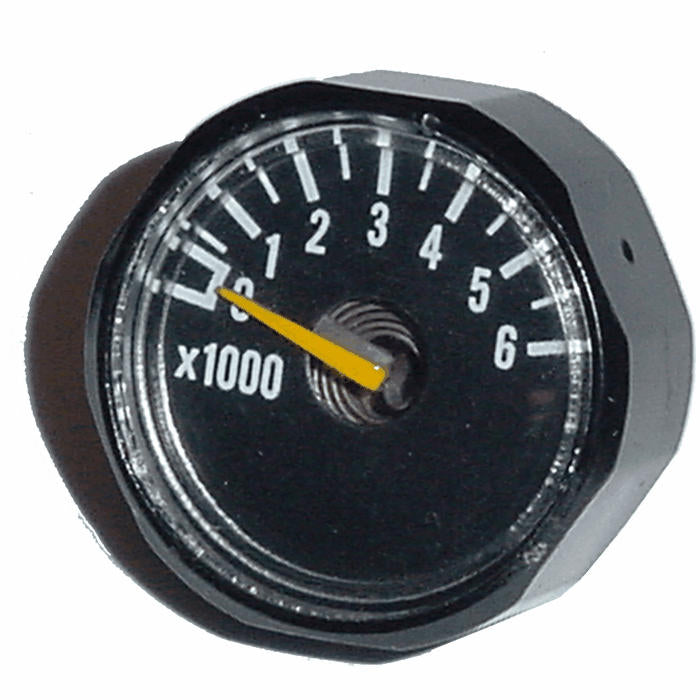 Gauge - Micro - Black - 6000psi - Ninja Part #NINJAGAUGE6K