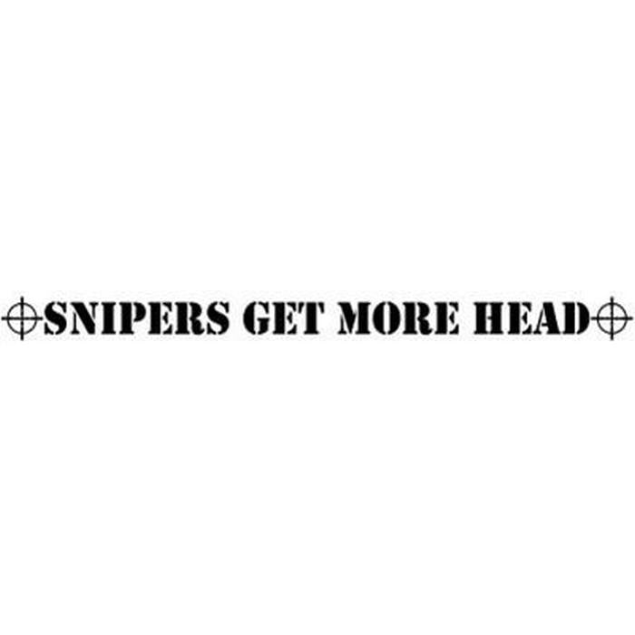 TechT Paintball Products Gun Tag - 'Snipers Get More Head'