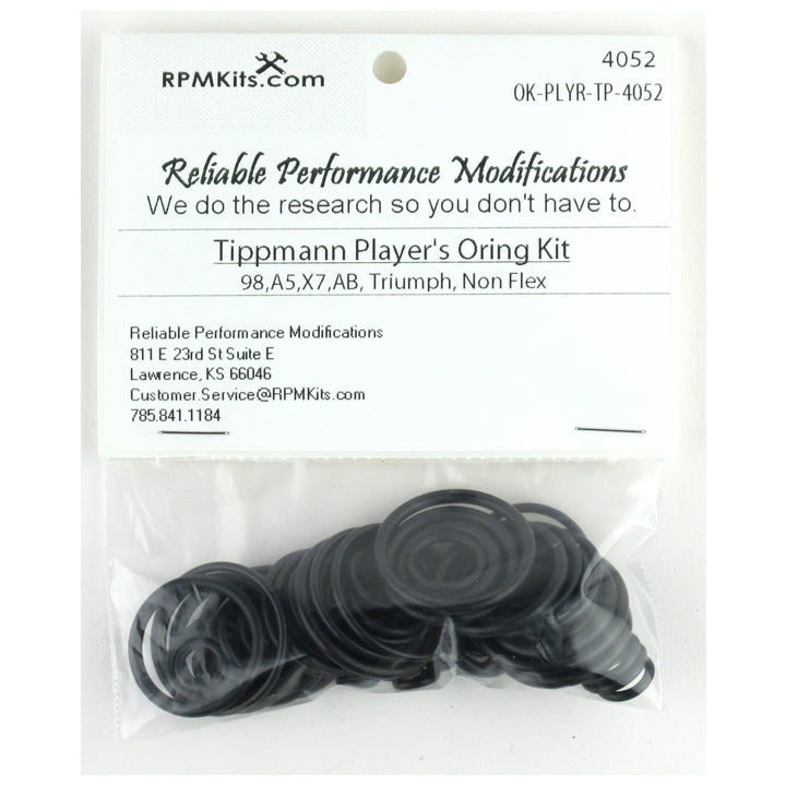 Player Tippmann Oring Kit - Fits: 98, A5, X7 (non Phenom), FT-12, Gryphon, Triumph, and US Army and TPN Guns - RPM Part #OK-PLYR-TP-4052