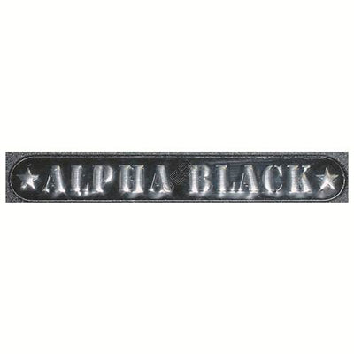 Name Plate - Alpha Black - US Army Part #TA06022
