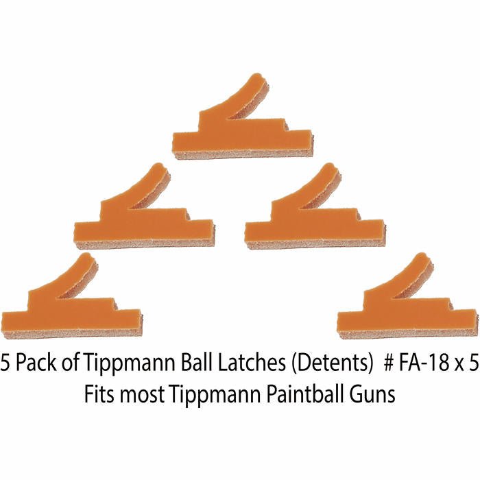 5 Pack of FA-18 Ball Latches - Tippmann Part FA-18 x 5 - TippmannParts