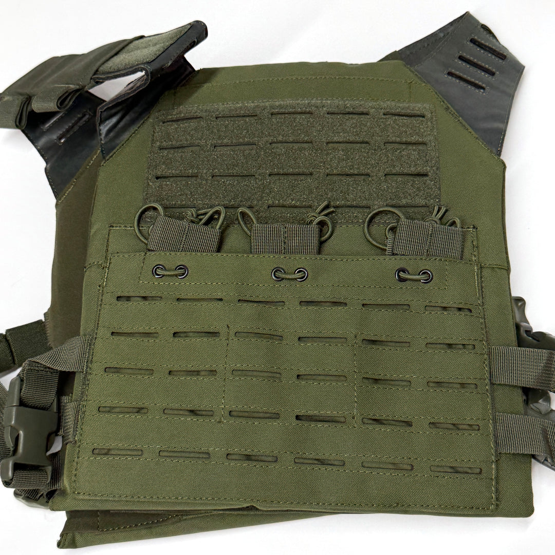 Air Raid Laser Cut MOLLE Plate Carrier with Triple Magazine Pouch