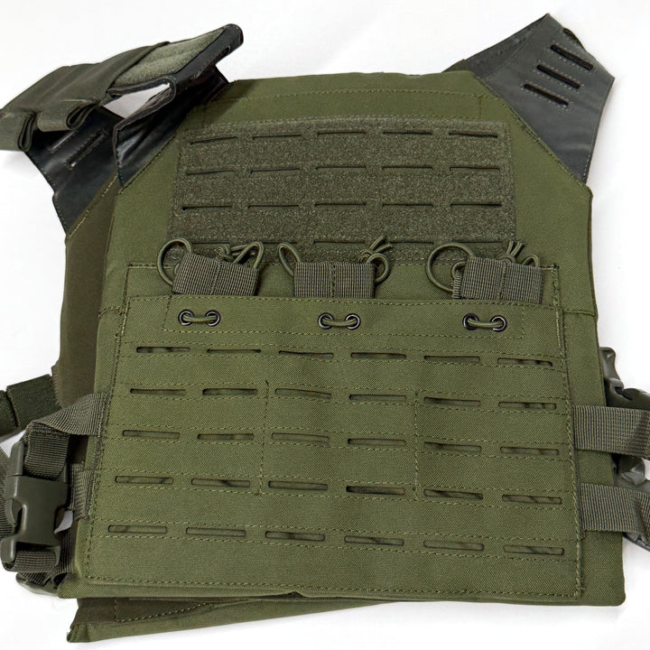 Air Raid Laser Cut MOLLE Plate Carrier with Triple Magazine Pouch