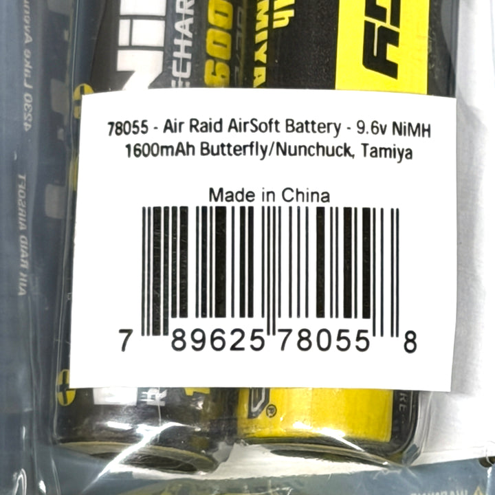 Air Raid Airsoft NiMH Battery 9.6V