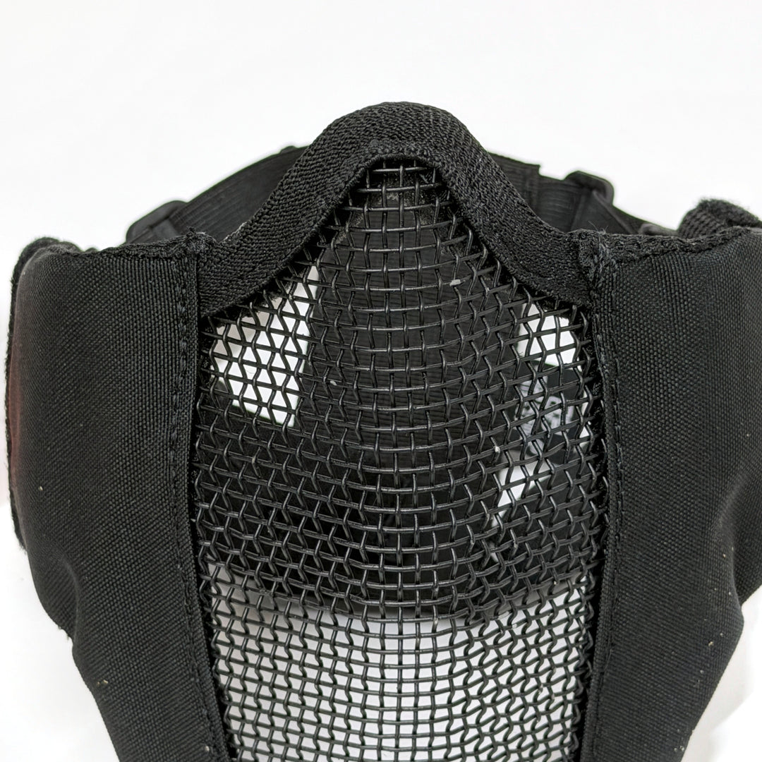 Air Raid Steel Mesh Half Face Mask with Soft Side Ears