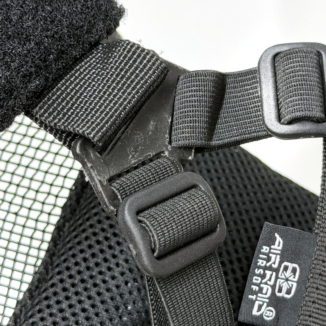 Air Raid Steel Mesh Half Face Mask with Soft Side Ears
