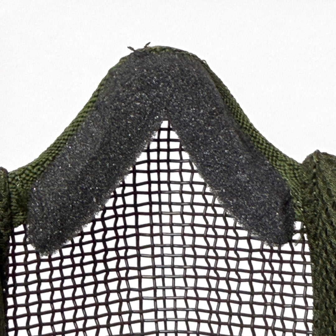 Air Raid Steel Mesh Half Face Mask with Soft Side Ears