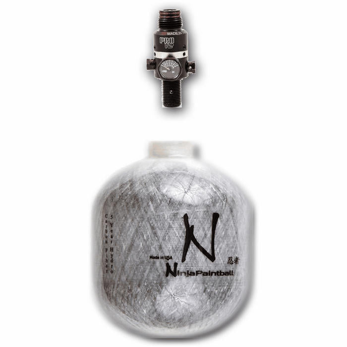 Ninja Grey Ghost Fiber Wrapped Aluminum 4500psi HPA Tank - DGO