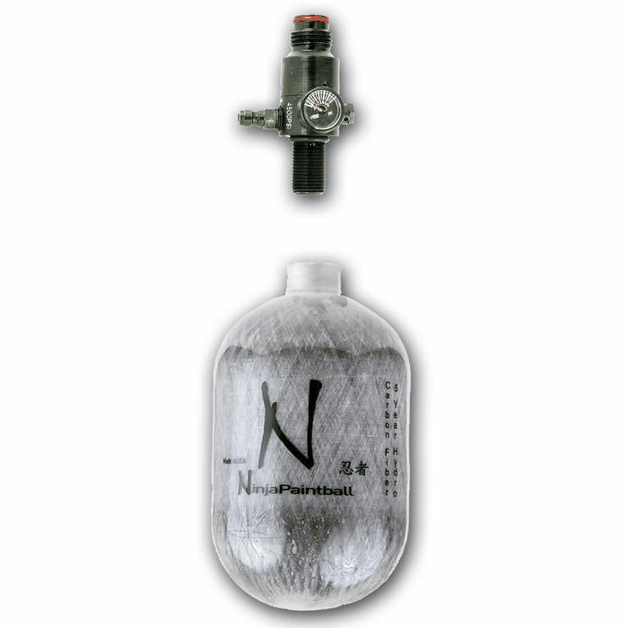 Ninja Grey Ghost Fiber Wrapped Aluminum 4500psi HPA Tank - DGO