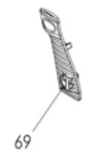 FT Lite Grip Cover / Cheek - Left / Orange - Tippmann Part #TA45098