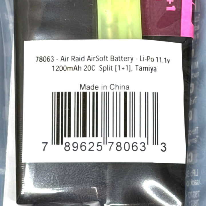 Air Raid Airsoft LiPo Battery 11.1V - TippmannParts