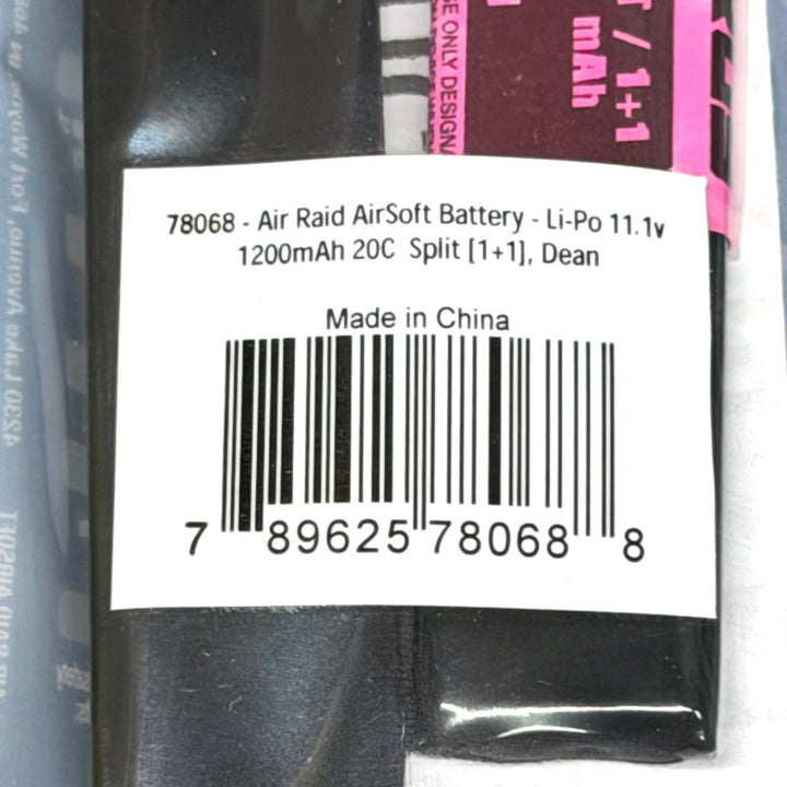 Air Raid Airsoft LiPo Battery 11.1V - TippmannParts