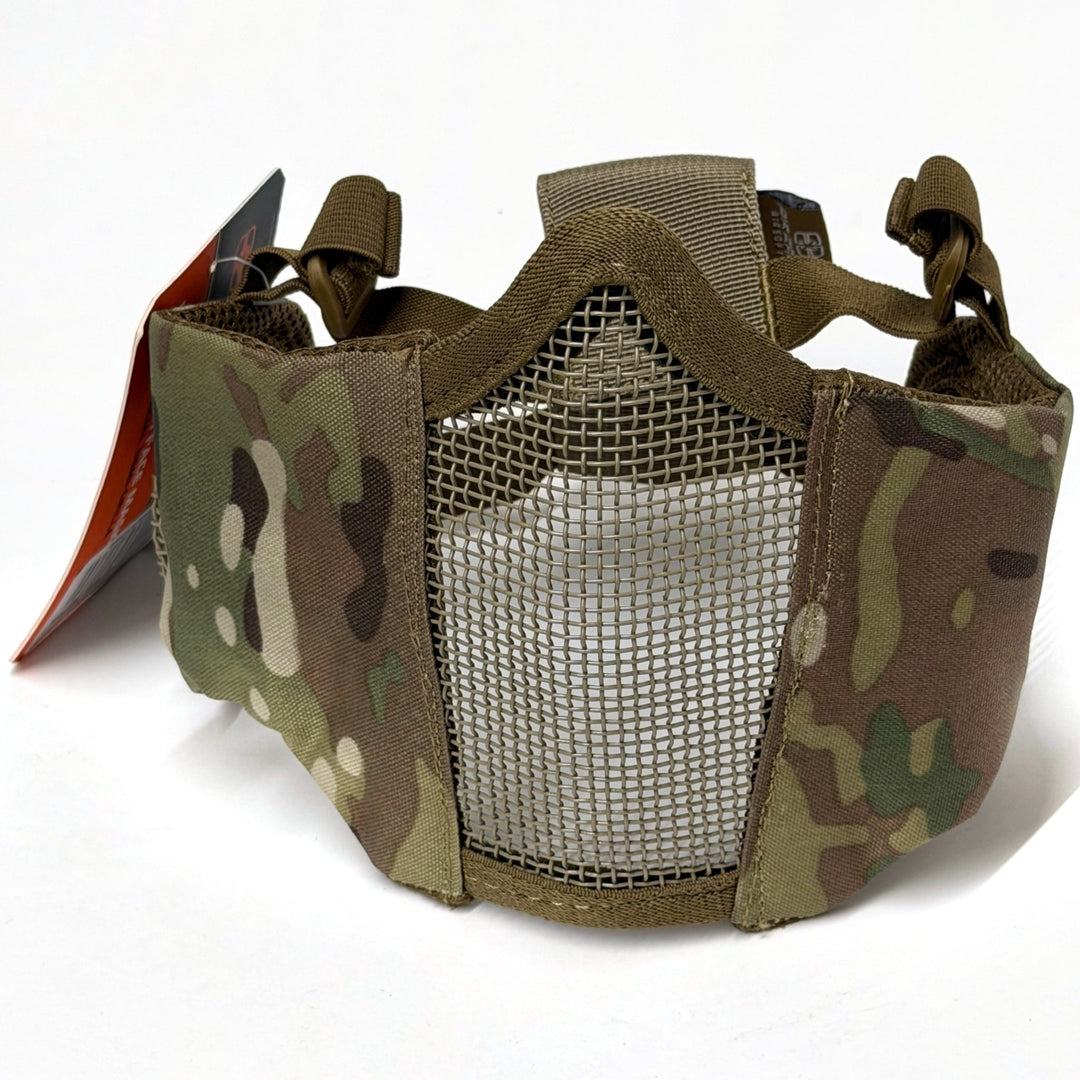 Air Raid Steel Mesh Half Face Mask with Steel Mesh Ears - TippmannParts