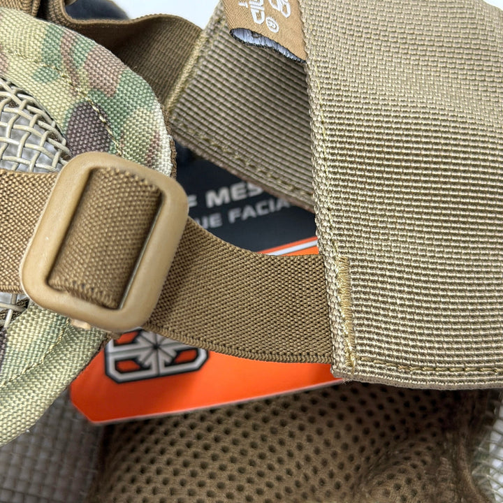 Air Raid Steel Mesh Half Face Mask with Steel Mesh Ears - TippmannParts