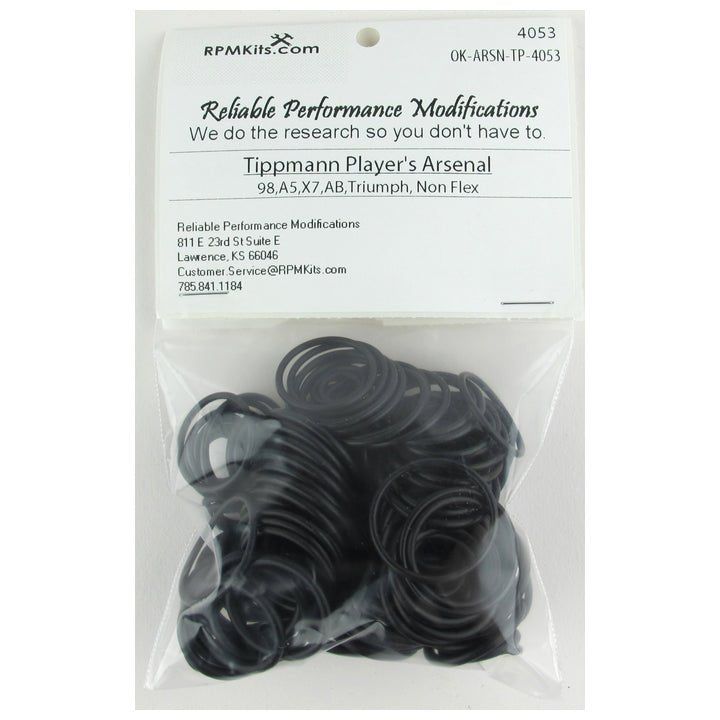 Arsenal Tippmann Oring Kit - For A5, 98, X7 (not Phenom), FT - 12, Gryphon, Triumph, and US Army Markers Too - RPM Part #OK - ARSN - TP - 4053 - TippmannParts