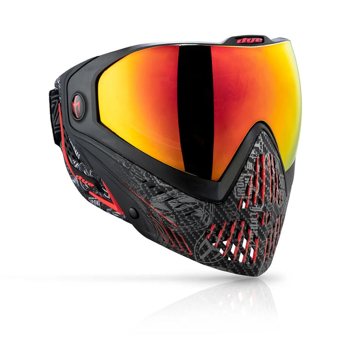 DYE I5 Paintball Goggle - IM Shields Red and Black - TippmannParts