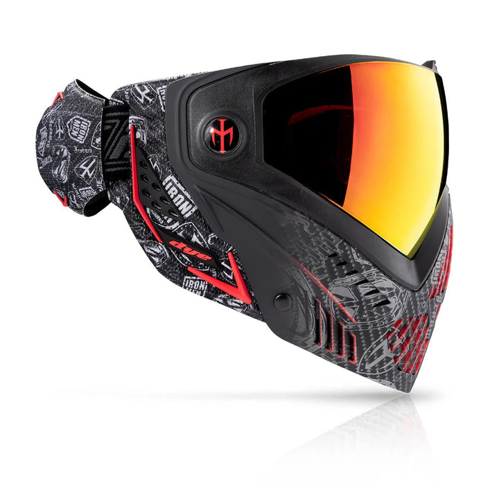 DYE I5 Paintball Goggle - IM Shields Red and Black - TippmannParts