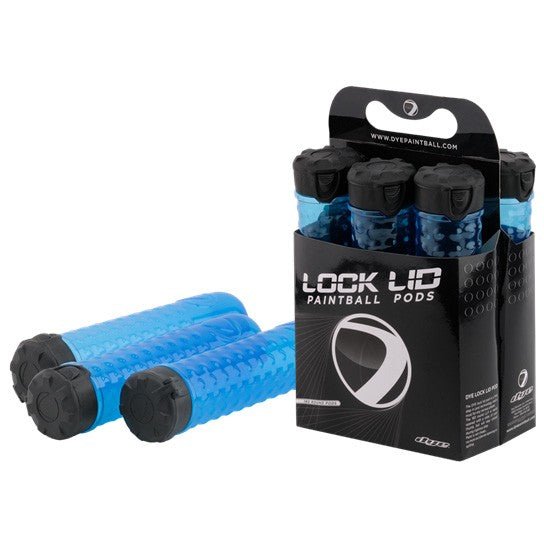 DYE Lock Lid Pod - Cyan Blue - 6 Pack - TippmannParts