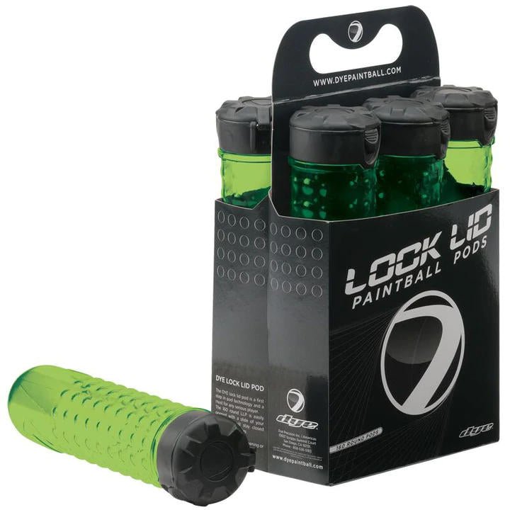 DYE Lock Lid Pod - Lime - 6 Pack - TippmannParts