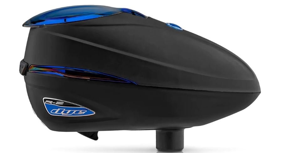 DYE Rotor R2 Paintball Loader - Black and Blue Ice - TippmannParts