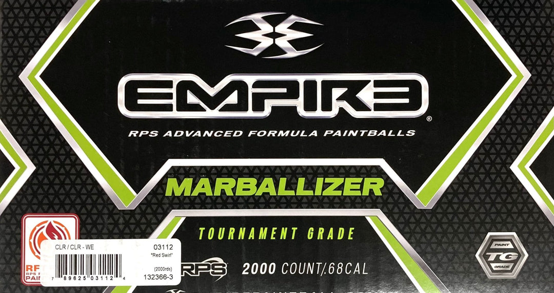 Empire Field Marballizer 68Cal Paintballs - 2000ct Case - Yellow - TippmannParts
