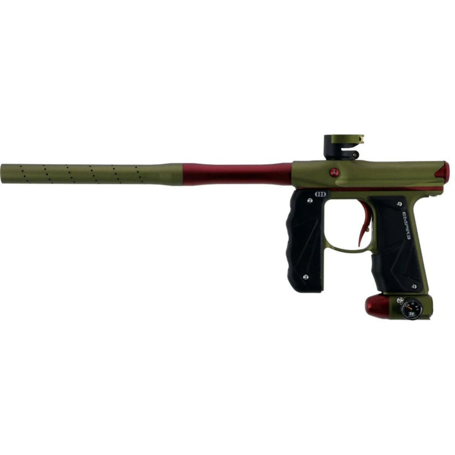 Empire Mini GS Paintball Marker - Dust Olive with Dust Red Highlights - TippmannParts