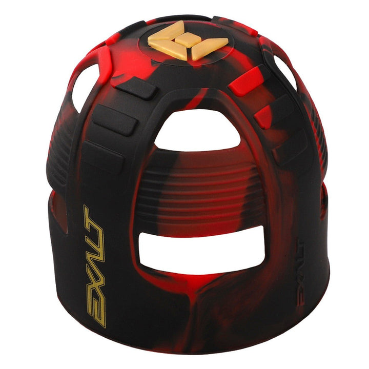 Exalt Tank Grip Butt Cap (Regal Red and Gold) - TippmannParts