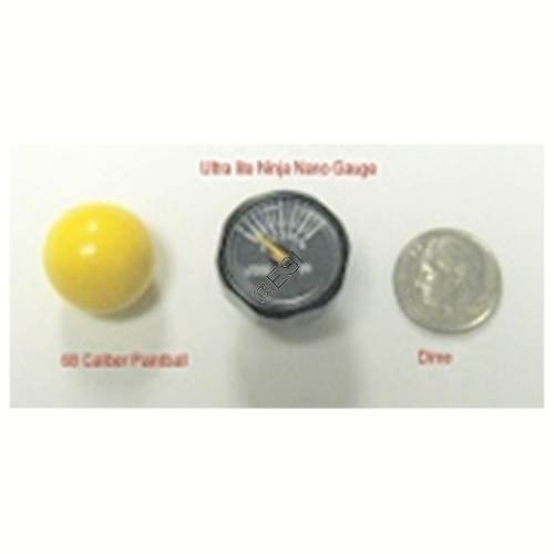Gauge - Mini - Black - 6000psi - Ninja Part #NINJAMINIGAUGE - TippmannParts
