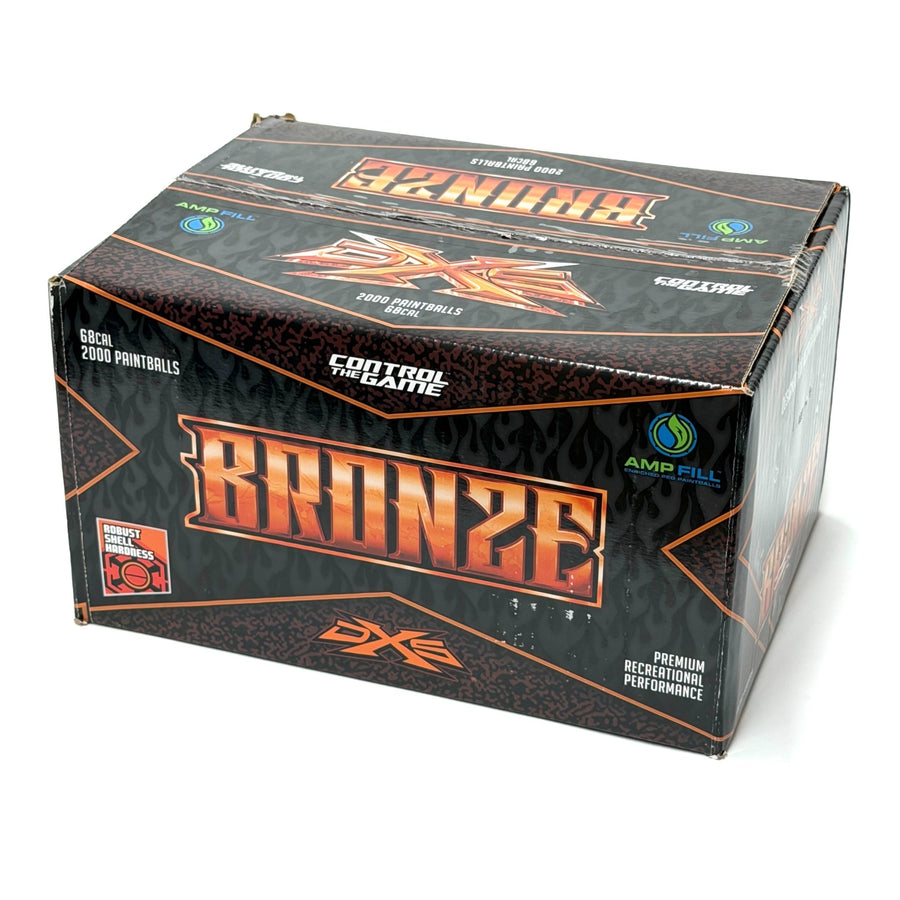 G.I. Sportz DXS Bronze 68Cal Paintballs - 2000ct Case - Metallic Shell Orange Fill - TippmannParts