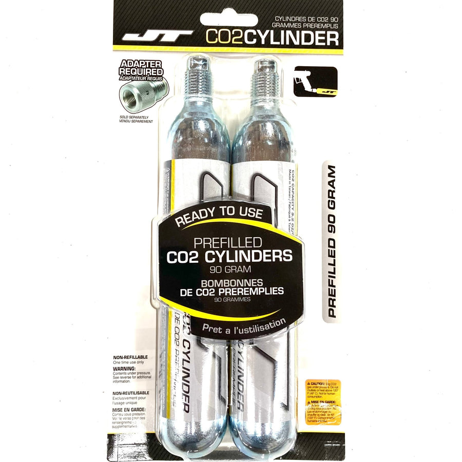 JT 90g CO2 Prefilled Cartridge - 2 pack - TippmannParts